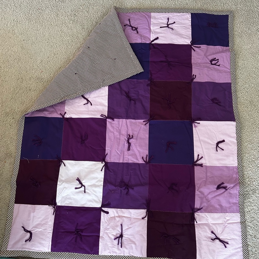 Handmade Reversible Quilt - Picture 2 of 3